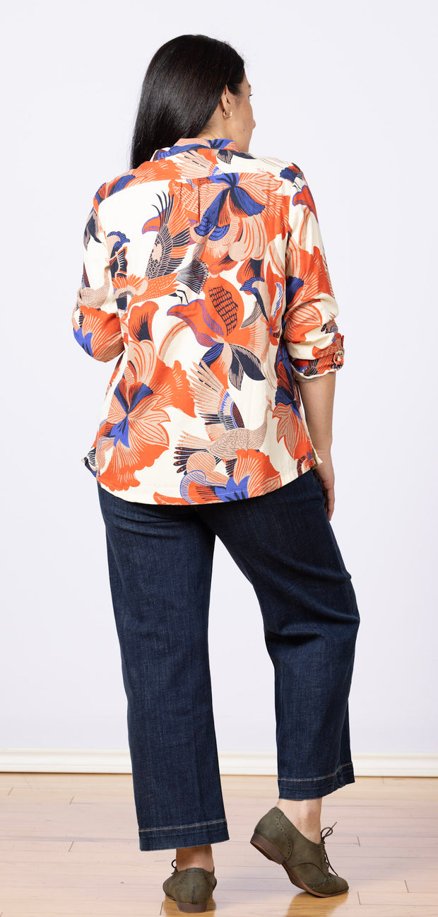 Sophie Blouse Navy Multi