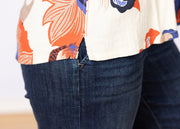 Sophie Blouse Navy Multi