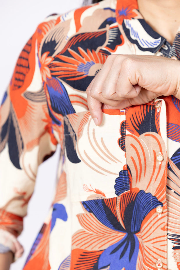 Sophie Blouse Navy Multi