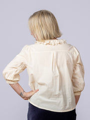 Jamie Ruffle Blouse Ecru