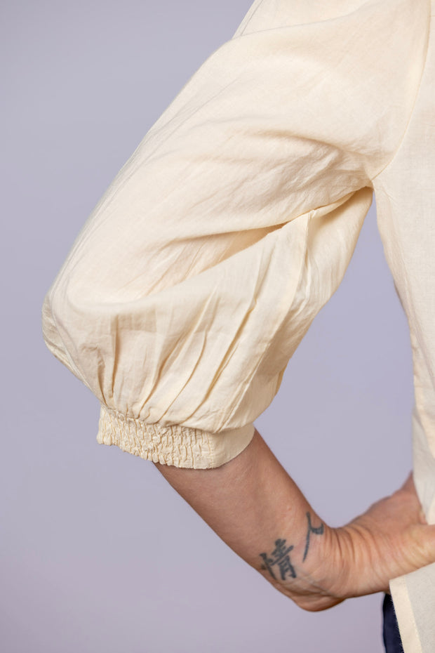 Jamie Ruffle Blouse Ecru