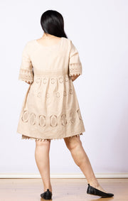 Treasured Lace Tunic Dress Antique