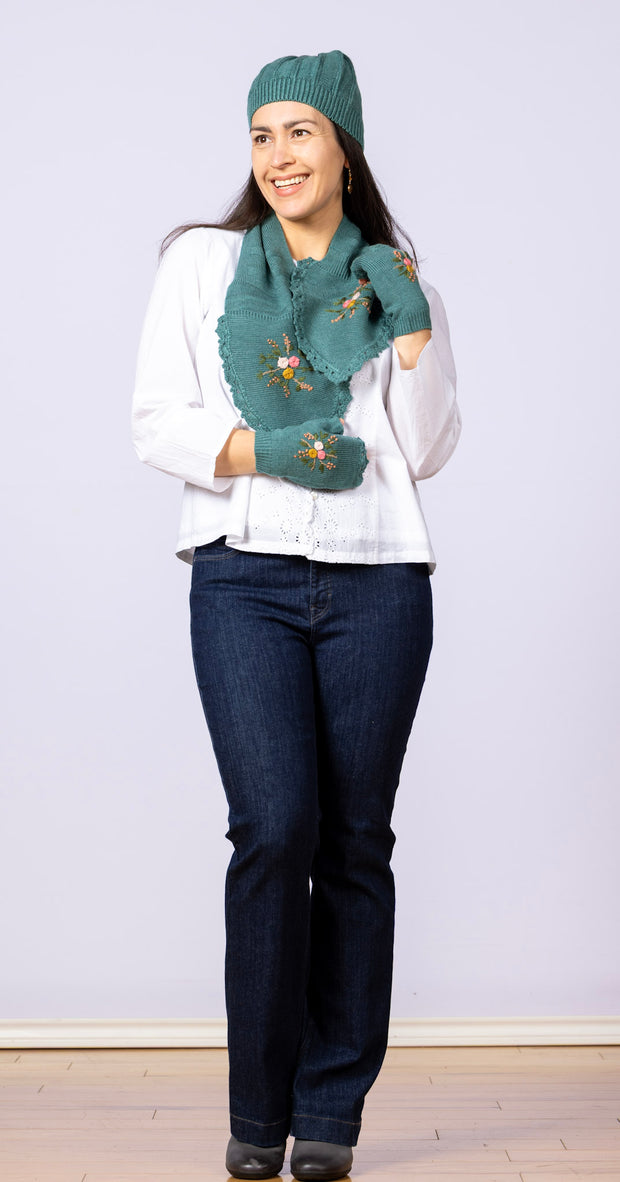 Belle Knit Hat Teal