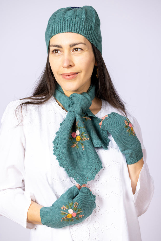 Belle Knit Hat Teal