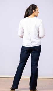 Ariel's Eyelet Blouse White