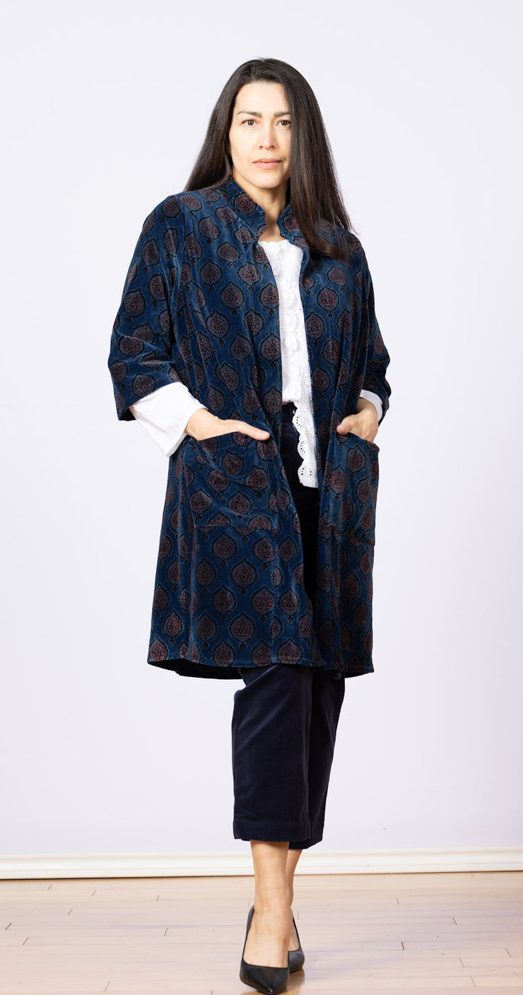 Vernissage Velvet Jacket Indigo