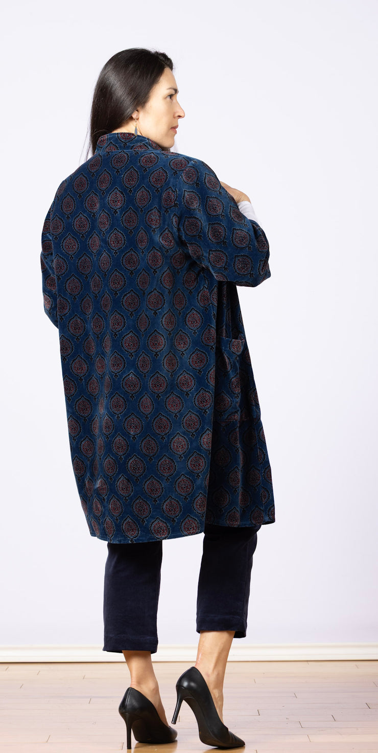 Vernissage Velvet Jacket Indigo