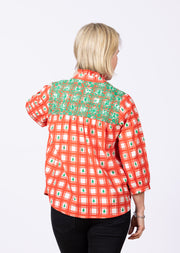 Jane Top Red Plaid