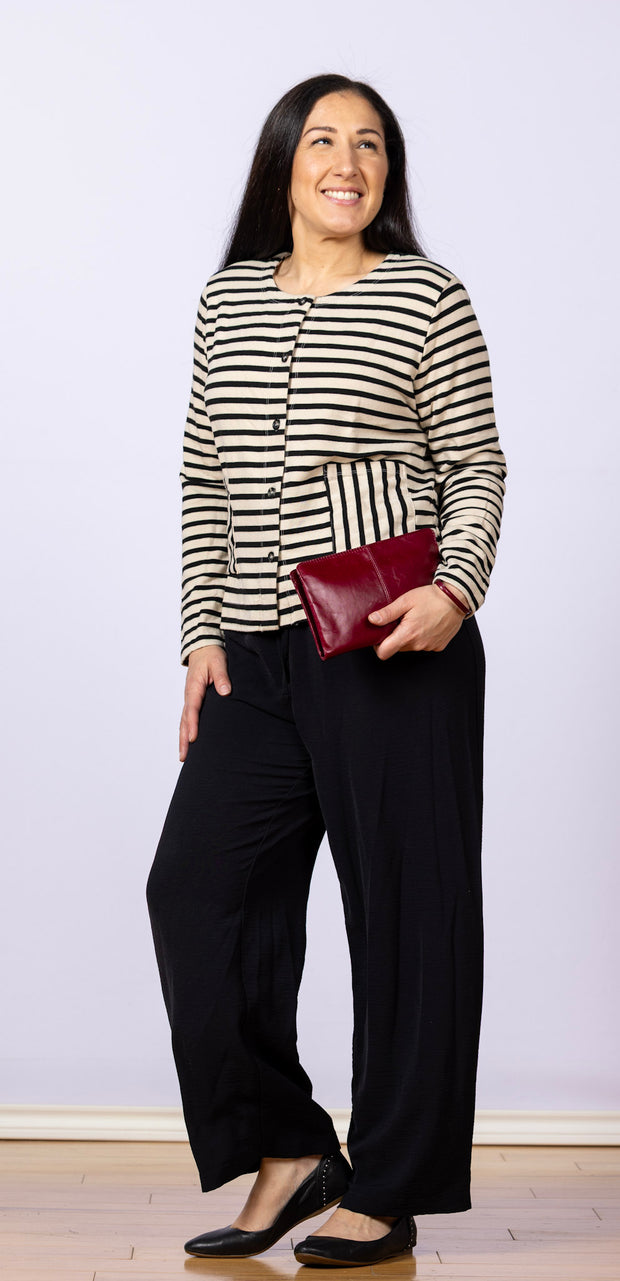 Long Sleeve Fleece Crop Jacket Moonbeam