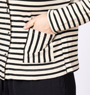 Long Sleeve Fleece Crop Jacket Moonbeam