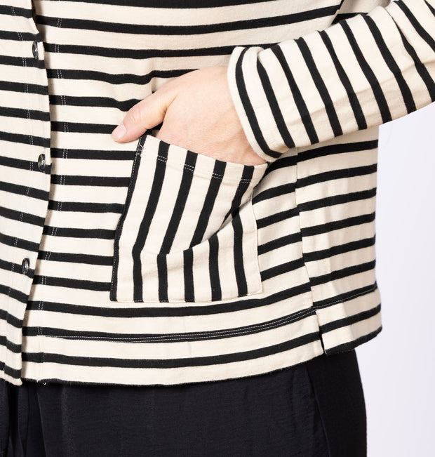 Long Sleeve Fleece Crop Jacket Moonbeam