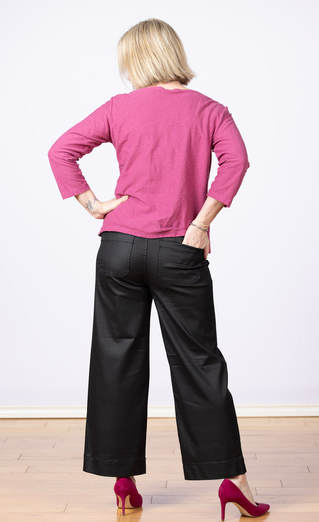 3/4 Boatneck Tee Rhubarb