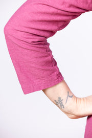 3/4 Boatneck Tee Rhubarb