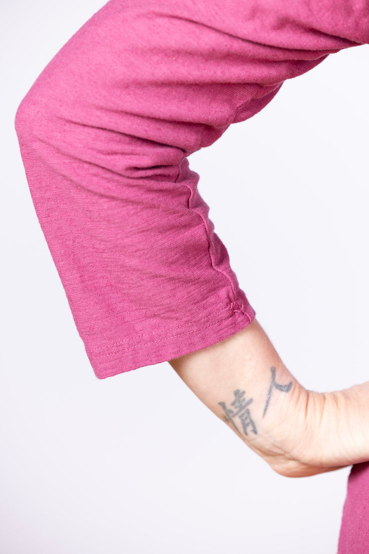3/4 Boatneck Tee Rhubarb