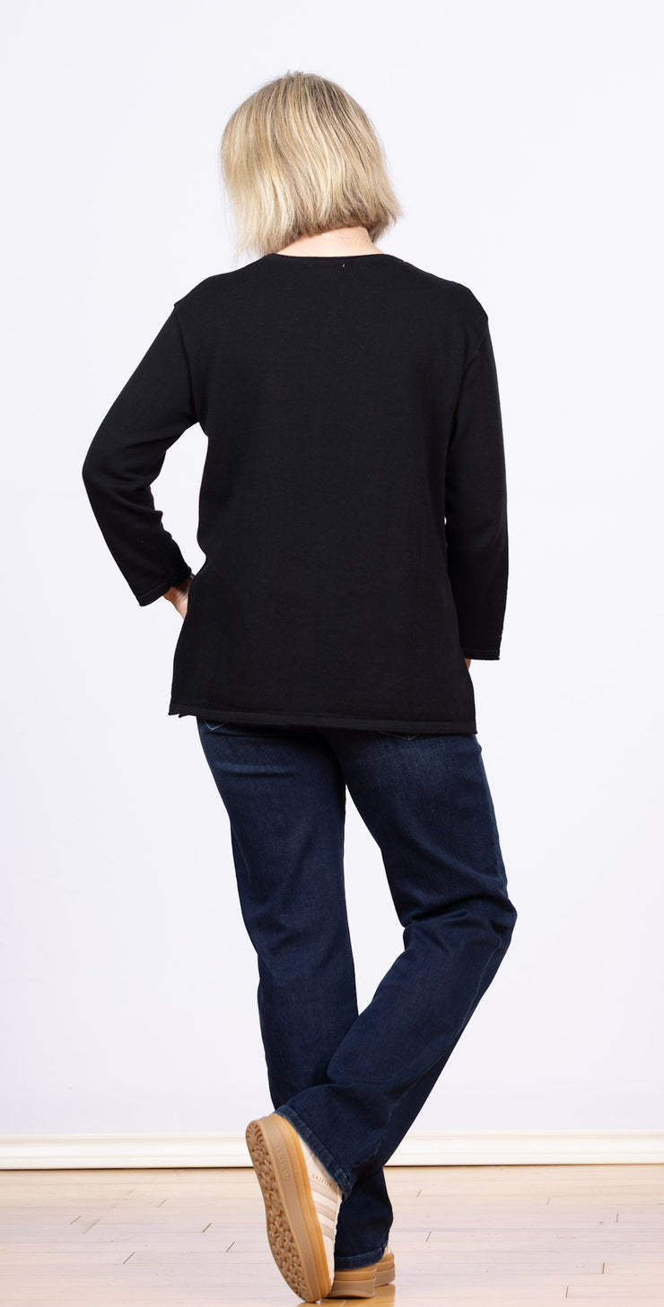 One Pocket Sweater Black