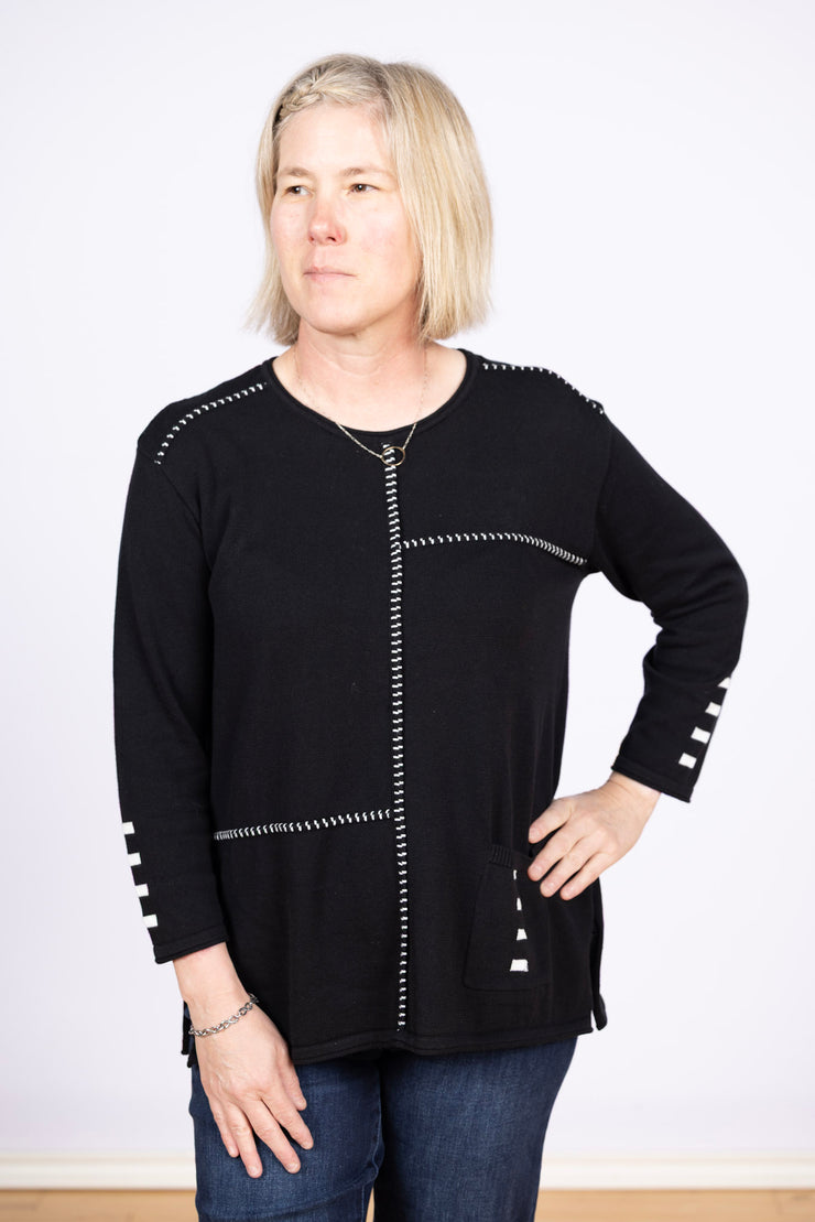 One Pocket Sweater Black