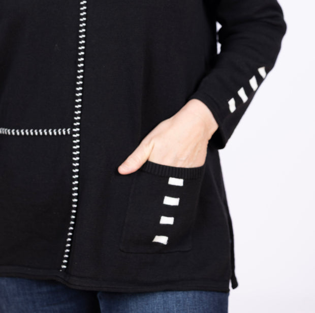 One Pocket Sweater Black