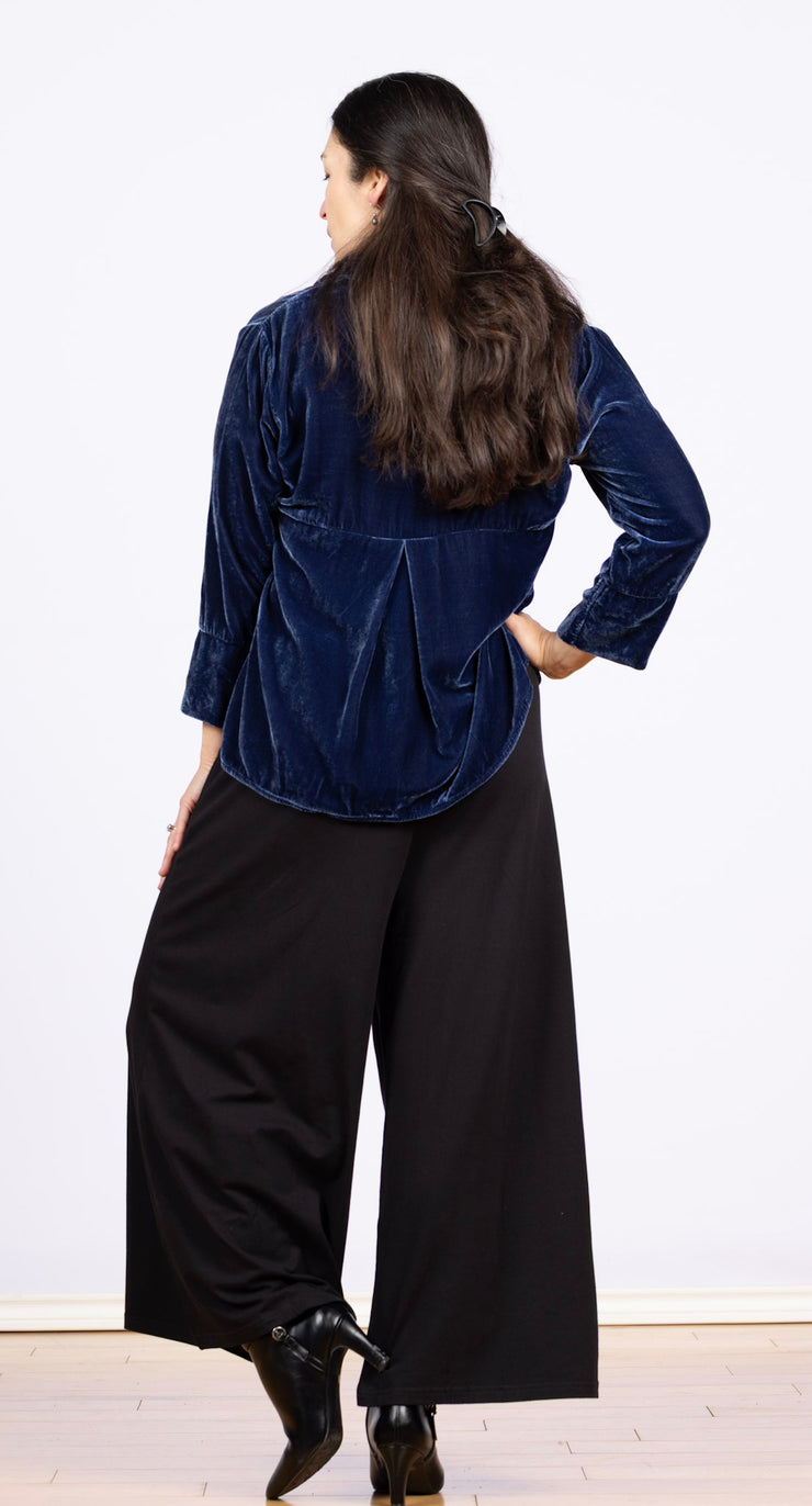 Crop Velvet Easy Shirt Tidal