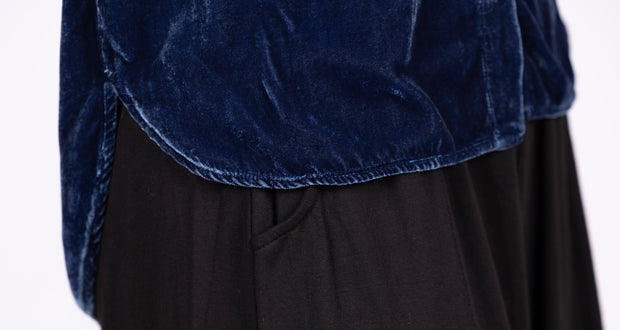 Crop Velvet Easy Shirt Tidal