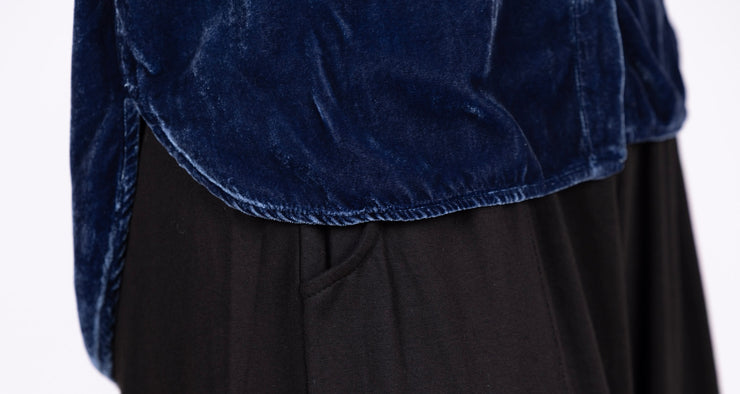 Crop Velvet Easy Shirt Tidal