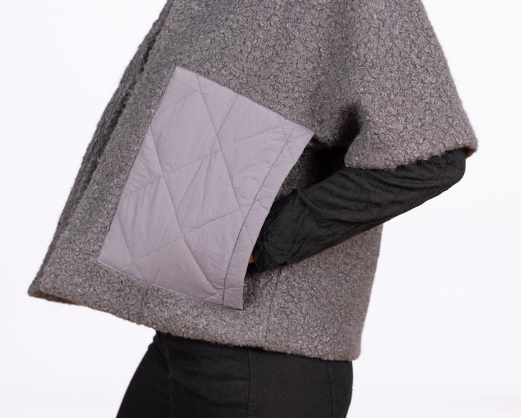 Patch Pocket Jacket Gray