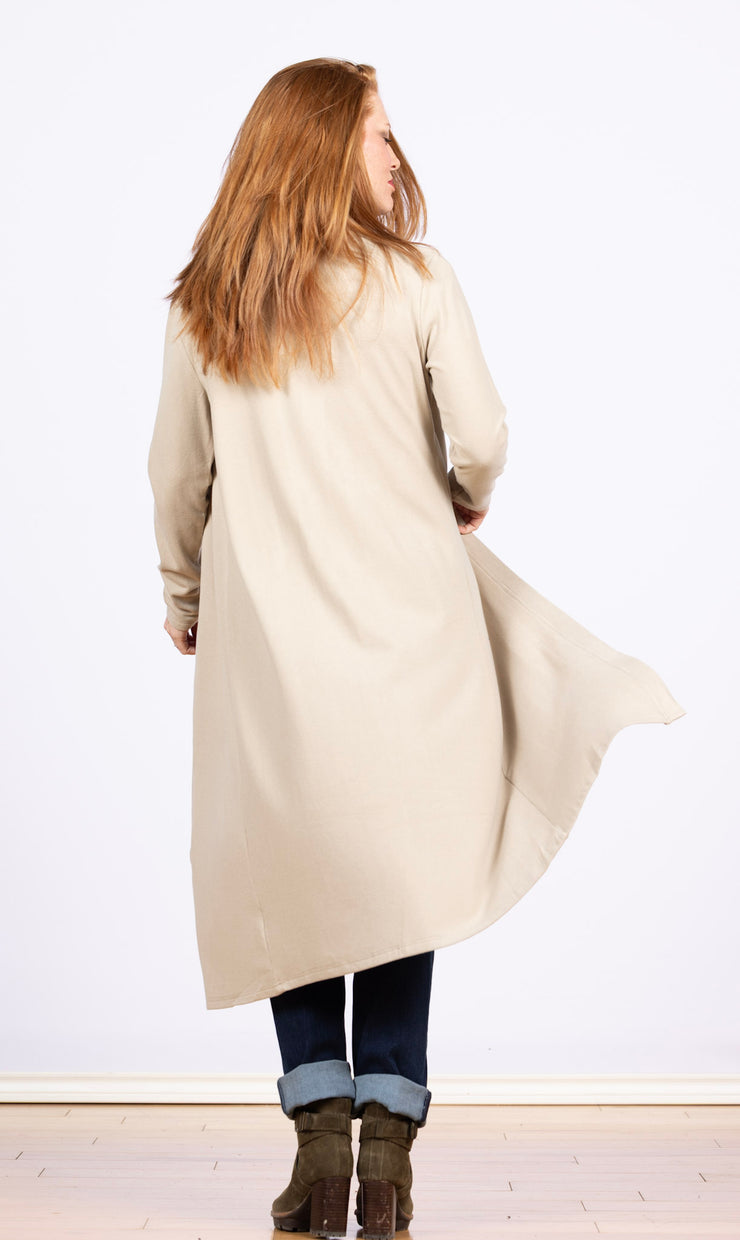 Long Cardi Jacket Oatmeal