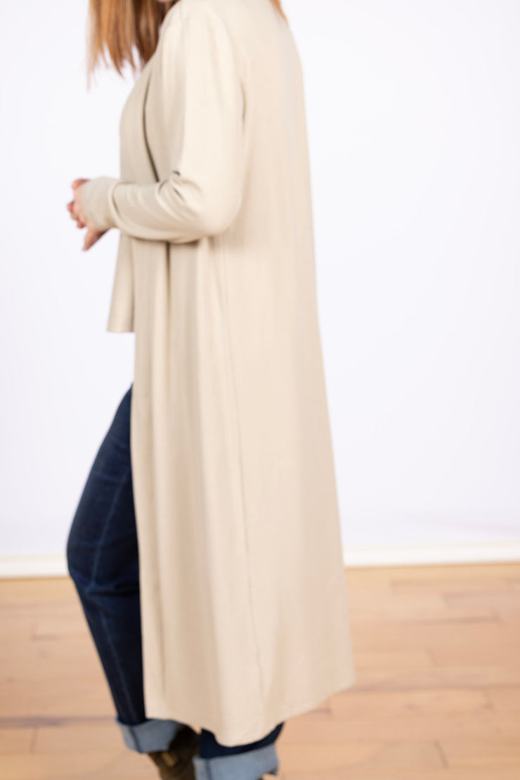 Long Cardi Jacket Oatmeal