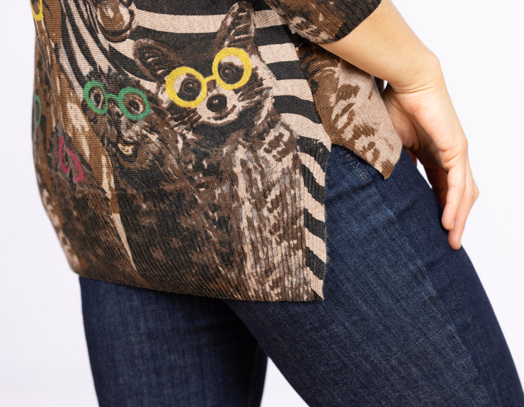 Dolman Sleeve Sweater Party Animals