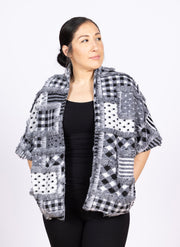 Patchwork Jacket Black/White
