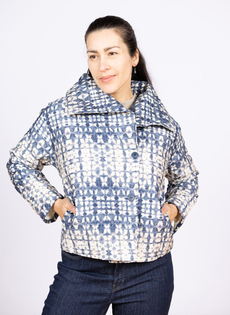 Tie Dye Jacket Blue, Pockets