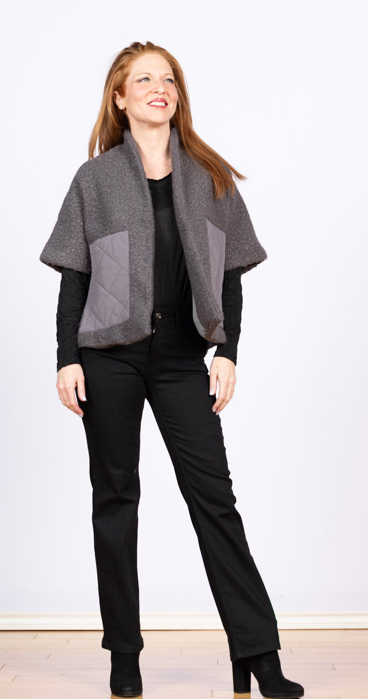 Crinkle Long Sleeve Black