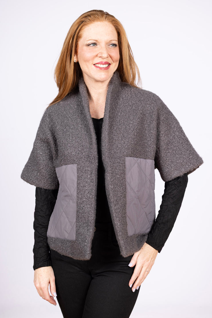 Patch Pocket Jacket Gray, Pockets