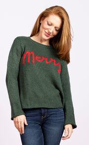 Merry Crew Chunky Kale Green/ Red Ginger