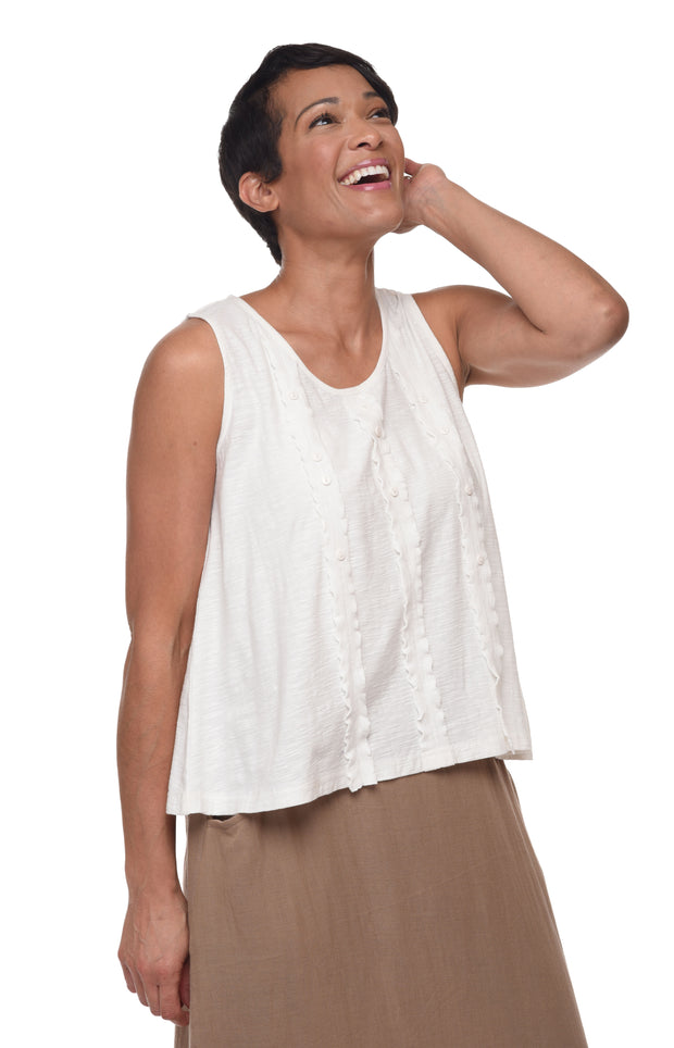Seashell Tank Ivory