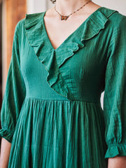 Avonlea Dress Forest Green