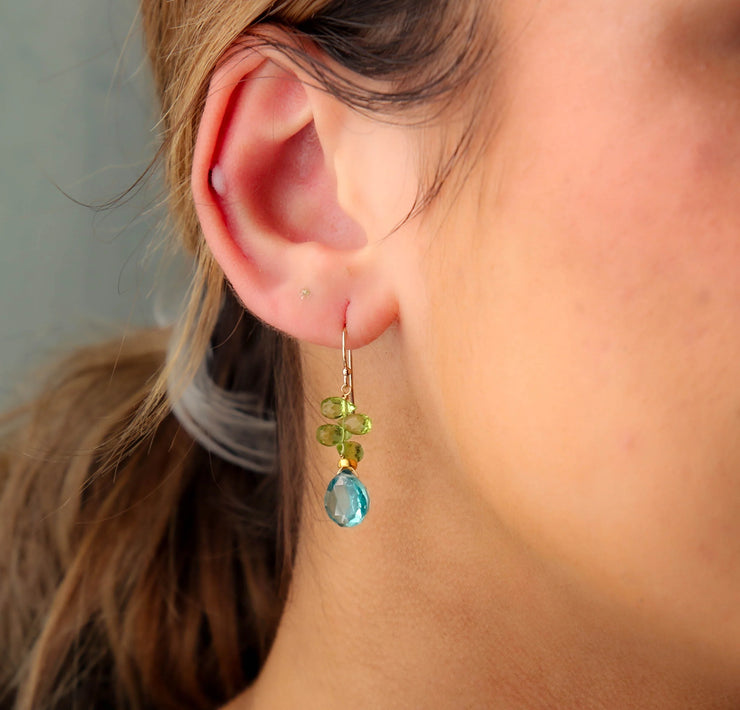 Glimmer Earrings in Pyrite