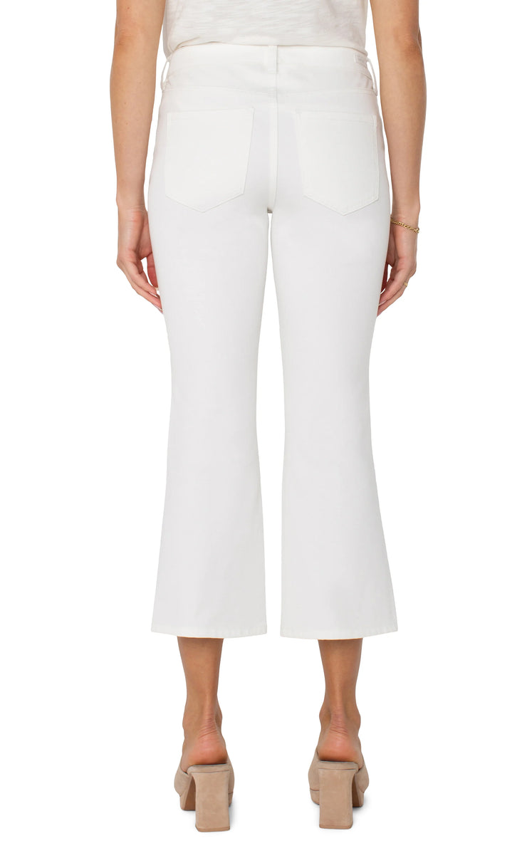 Hannah Cropped Flare White