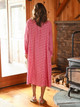 Farmgirl's Plaid Nightshirt Red Ecru