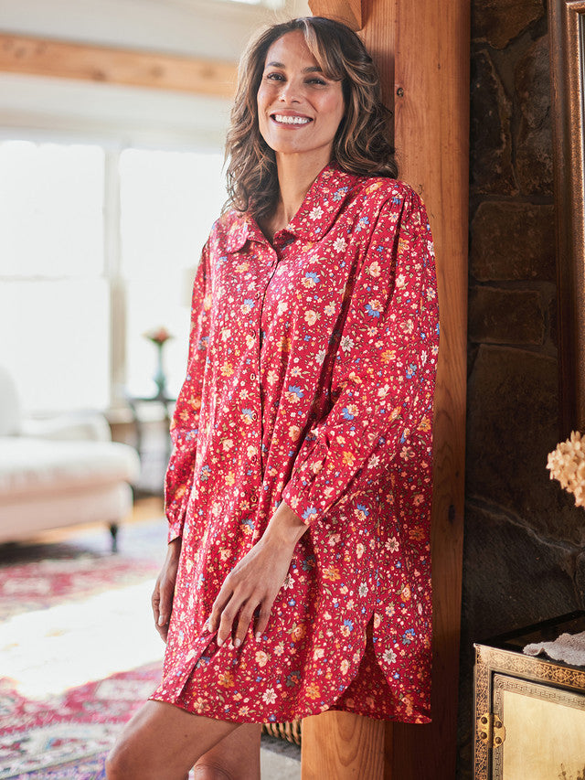 Heather Nightshirt Red