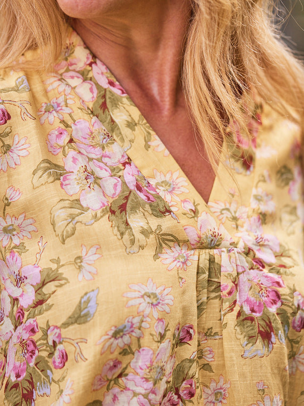 Blossom Pajama Set Yellow