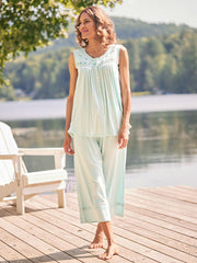 Adirondack Jersey Pajama Set Light Blue