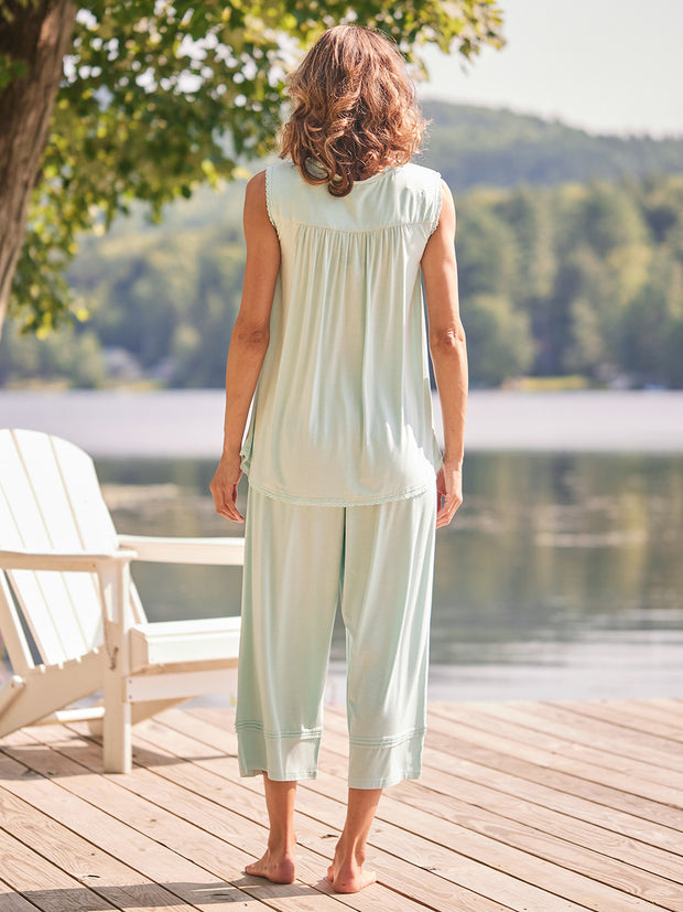 Adirondack Jersey Pajama Set Light Blue