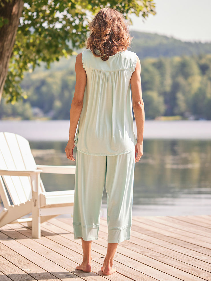 Adirondack Jersey Pajama Set Light Blue