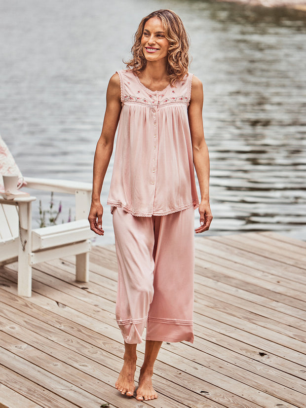 Adirondack Jersey Pajama Set Peach