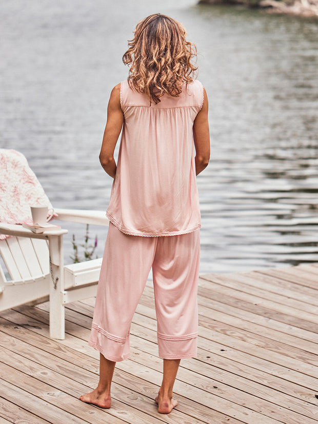 Adirondack Jersey Pajama Set Peach