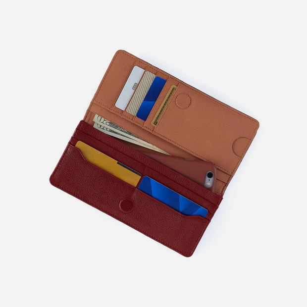 Hutton Large Wallet Red Dahlia