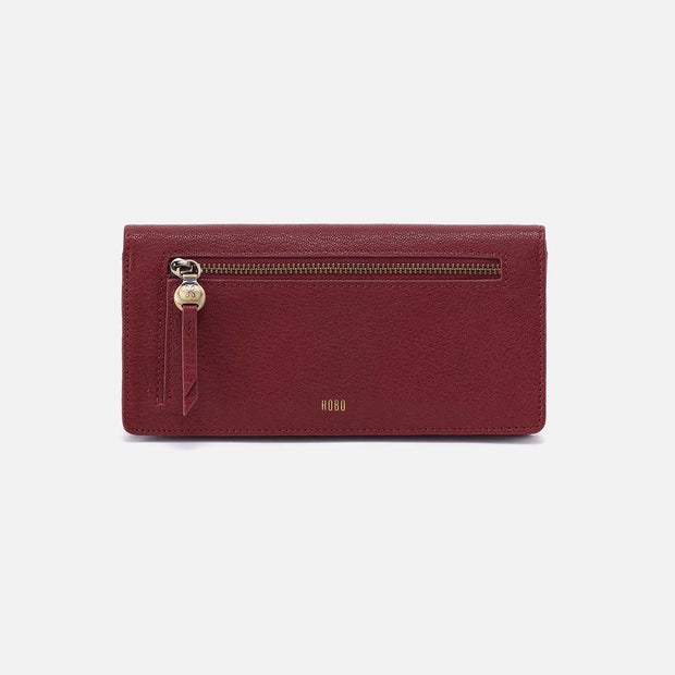 Hutton Large Wallet Red Dahlia