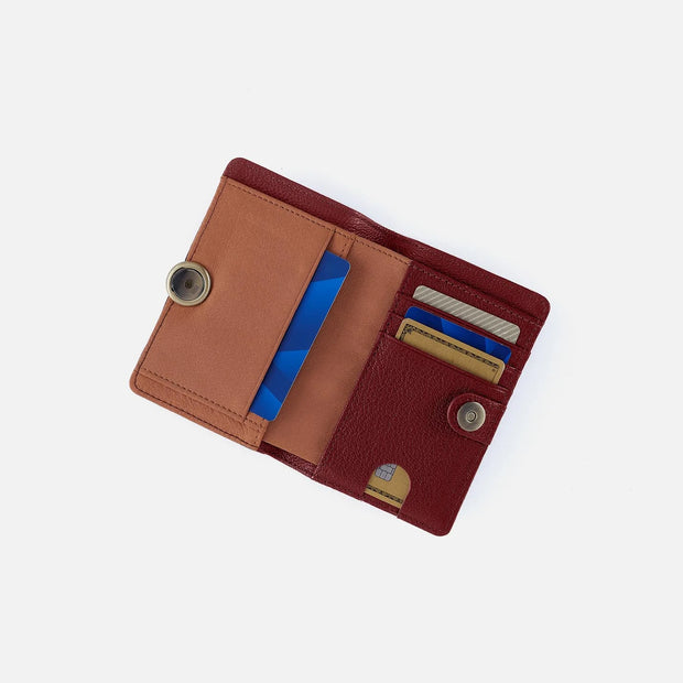 Hutton Small Wallet Red Dahlia