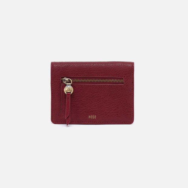 Hutton Small Wallet Red Dahlia