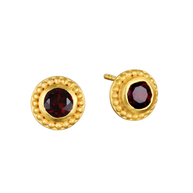 Garnet Studs